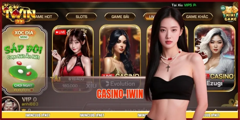 Casino IWIN tái hiện một không gian cá cược tựa Las Vegas