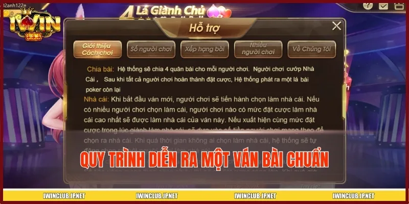Các bước đặt cược và chia bài 4 Lá Giành Chủ Bull Bull