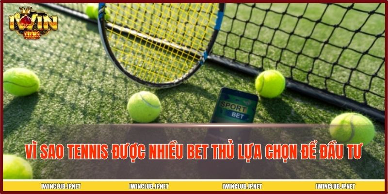 Vì sao tennis được nhiều bet thủ lựa chọn để đầu tư lâu dài